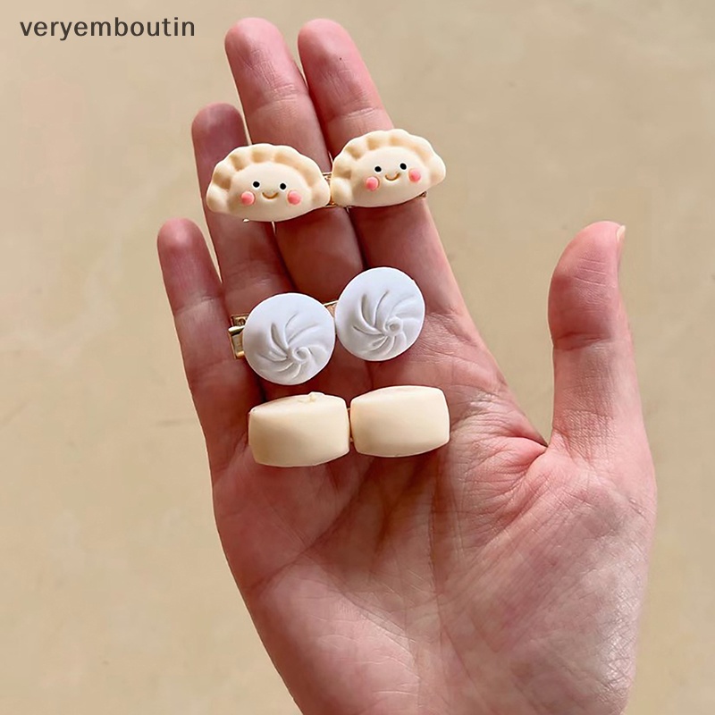 Kẹp Tóc Nữ Hình Bánh Bao Hấp Nhỏ Nhắn Dễ Thương Phong Cách Hàn Quốc