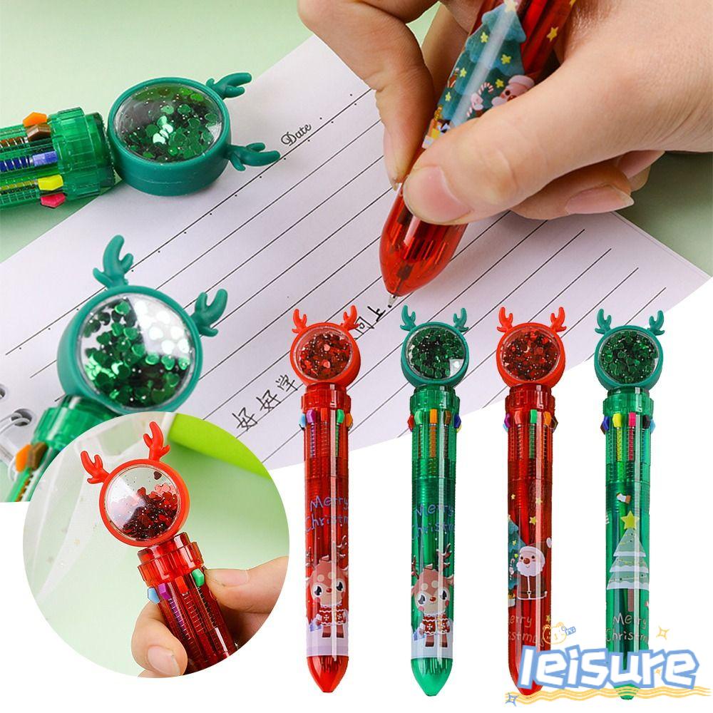 LEISURE 4 Bút Bi Giáng Sinh Hoạt Hình Dễ Thương