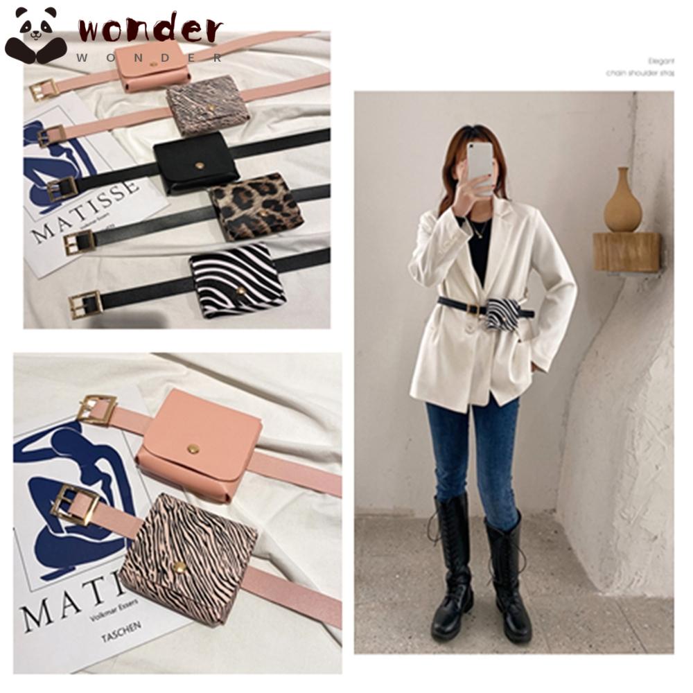 WONDER Túi Đeo Hông 2 Trong 1 Thiết Kế Giản Dị Thời Trang Dành Cho Nữ