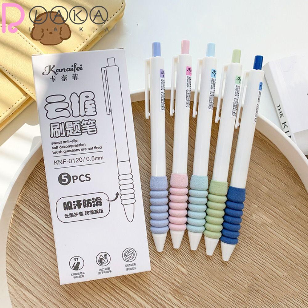 Set 5 Bút Bi Mực Đen Ngòi 0.5mm