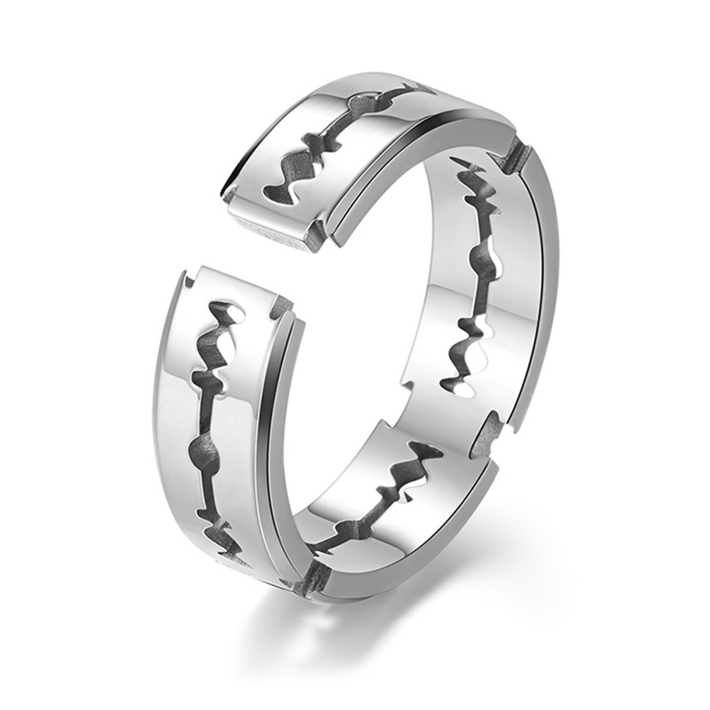 Nhẫn Đeo Tay Bằng Đồng Hình Dao Cạo Đơn Giản Thời Trang Hàn Quốc Dành Cho Nam Nữ