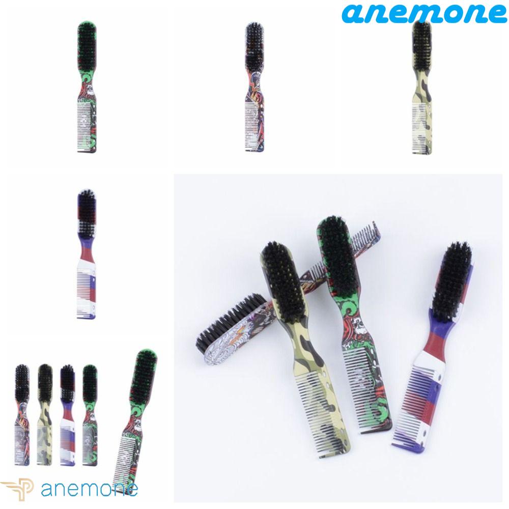 ANEMONE Lược Chải Râu Tạo Kiểu Hai Mặt Chống Trượt Cho Salon