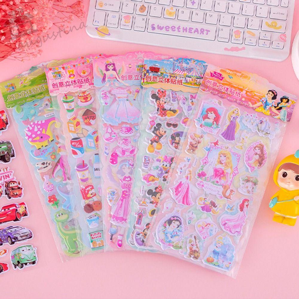 AUGUSTINA Sticker Xốp 3D Dán Trang Trí Điện Thoại / Sổ Tay DIY Cho Bé