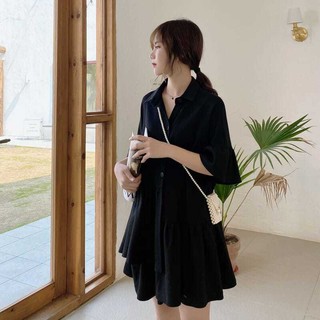 Đầm Cổ Polo Dáng Rộng Cỡ Lớn 150Kg Thời Trang Mùa Hè Mới Cho Nữ