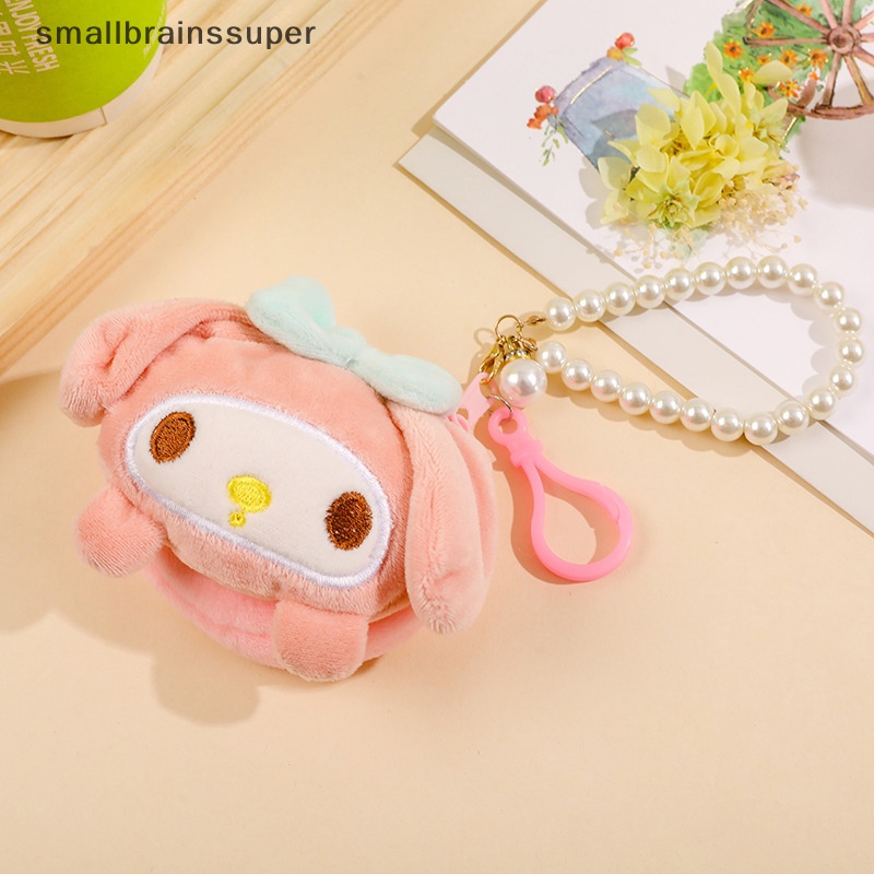 Móc Khóa Nhỏ Hình Sanrio Cinnamoroll Kuromi Melody Nhồi Bông Kèm Ví Tiền Xu Đáng Yêu Dành Cho Bé Gái SBS