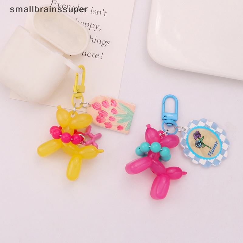 Móc Khóa Hình Chú Cún Và Bong Bóng Màu Kẹo Ngọt Thời Trang Dành Cho Nữ
