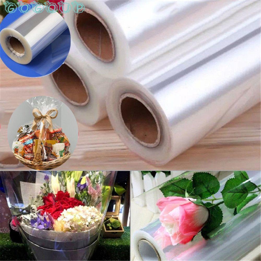 GOGOUP Cuộn Phim Trong Suốt Dùng Để Quấn Quà Tặng