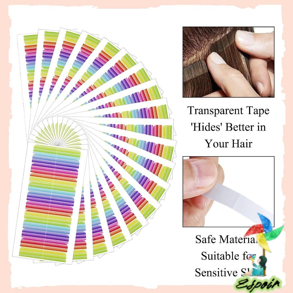 ESPO Bộ 10 Tấm Băng Keo Dán Tóc Giả Ren Thay Thế Tiện Dụng