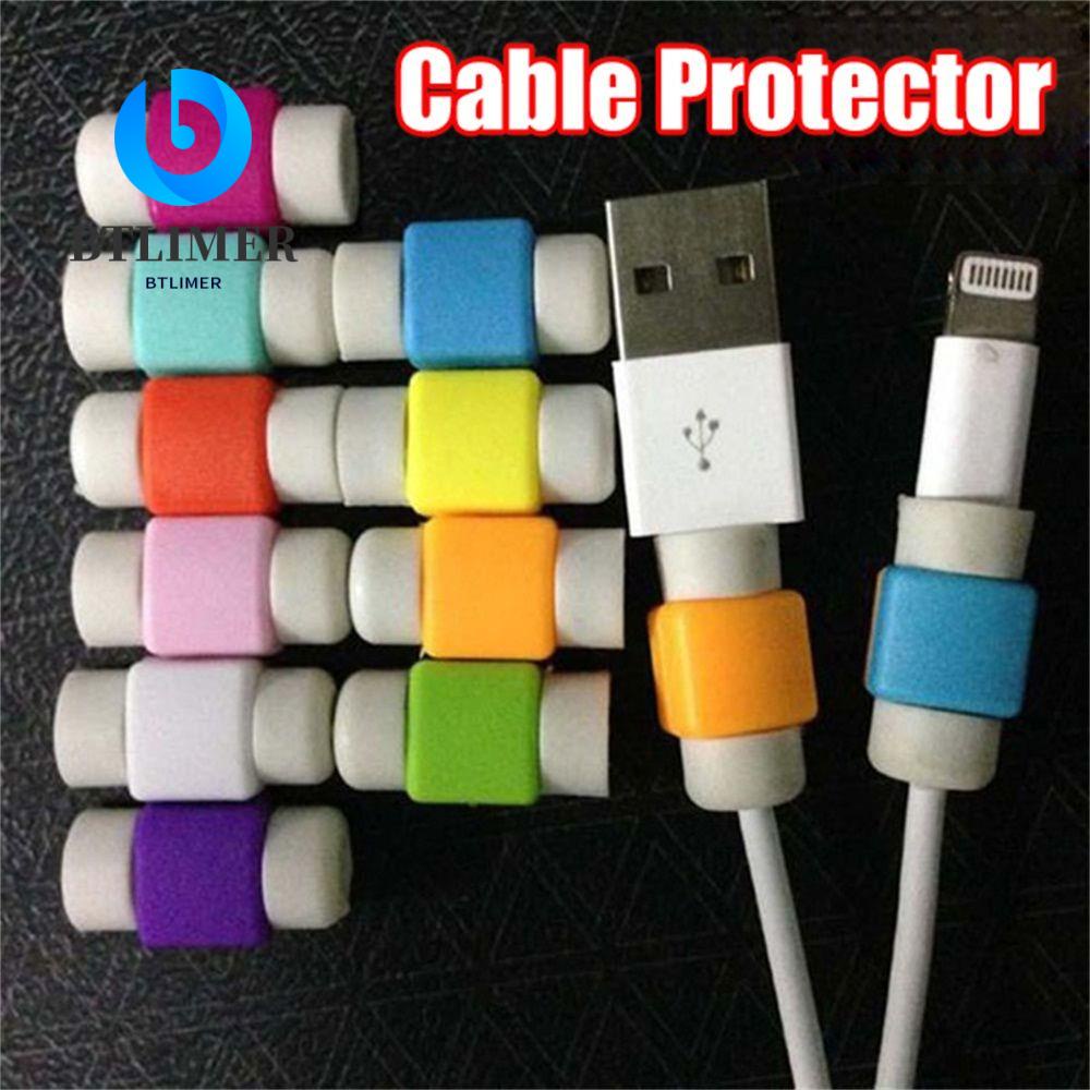 BTLIMER Set 10 / 20 Vỏ Bọc Bảo Vệ Dây Cáp Sạc USB Nhiều Màu Tiện Dụng