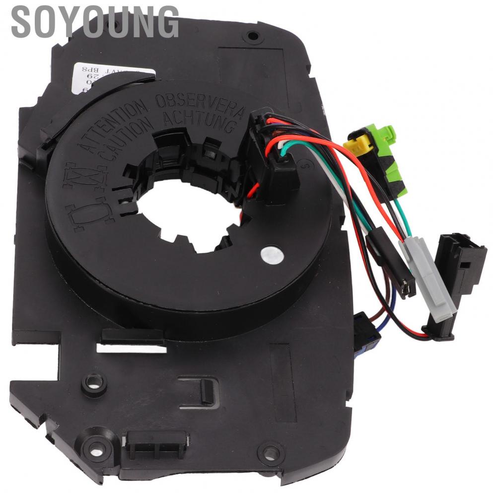 Soyoung Clock Spring Spiral Cable High Strength Metal ABS Durable  Aging Wear Resistant 8200216462 Easy To Install for Car