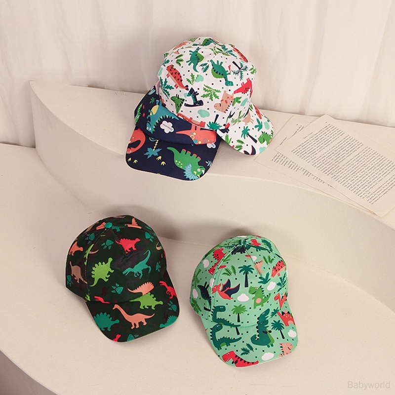 Mũ Lưỡi Trai Chống Nắng In Họa Tiết Khủng Long Hoạt Hình Thời Trang Mùa Hè Cho Bé Trai Và