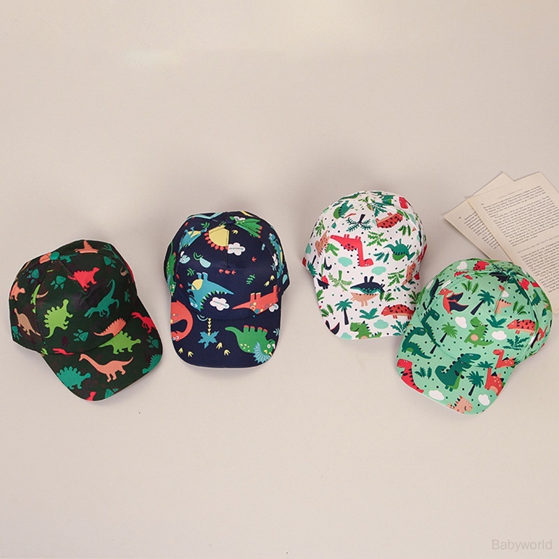 Mũ Lưỡi Trai Chống Nắng In Họa Tiết Khủng Long Hoạt Hình Thời Trang Mùa Hè Cho Bé Trai Và