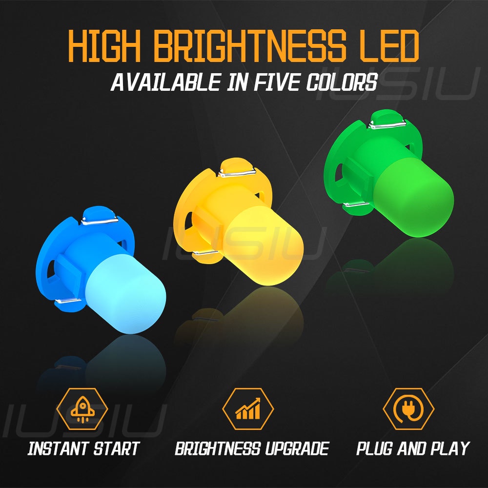 Đèn Led Cảnh Báo Nội Thất Xe Hơi / Xe Máy T3 T4.2 T4.7 B8.3 B8.4 B8.5 Dạng Hạt Đậu Phộng / Neo Wedge