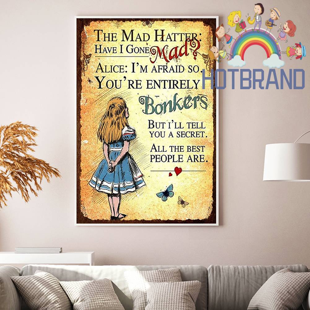 Toàn Bộ Tranh Thêu Chữ Thập 11CT in Hình Alice Ở Xứ Sở Thần Tiên