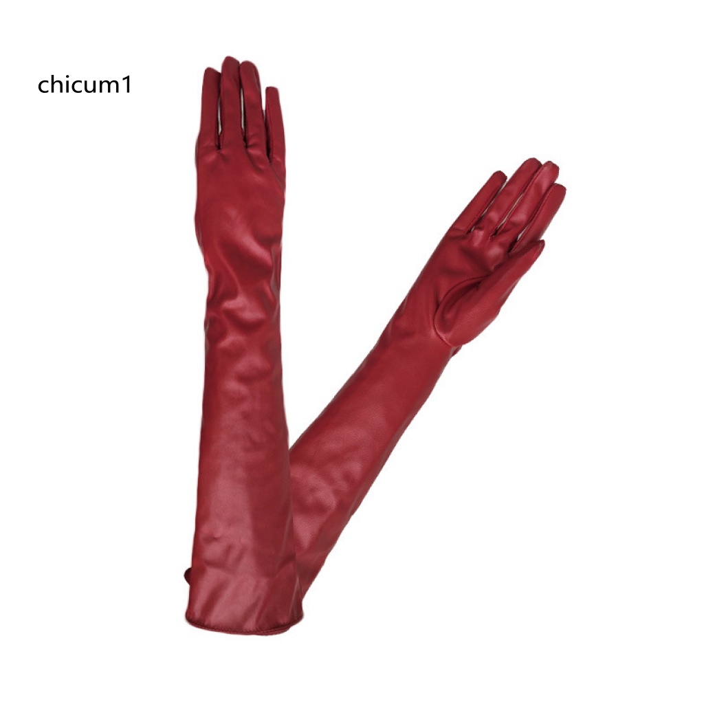 Găng Tay Giả Da Chống Gió Hở Ngón Tiện Dụng Khi Đi Mua Sắm