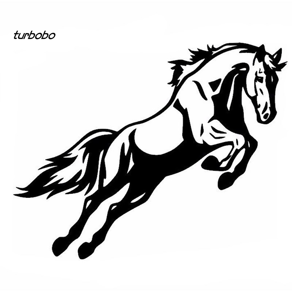 Đề Can Phản Quang Tự Dính Hình Ngựa Nhảy Trang Trí Thân Xe Hơi / Xe Tải DIY