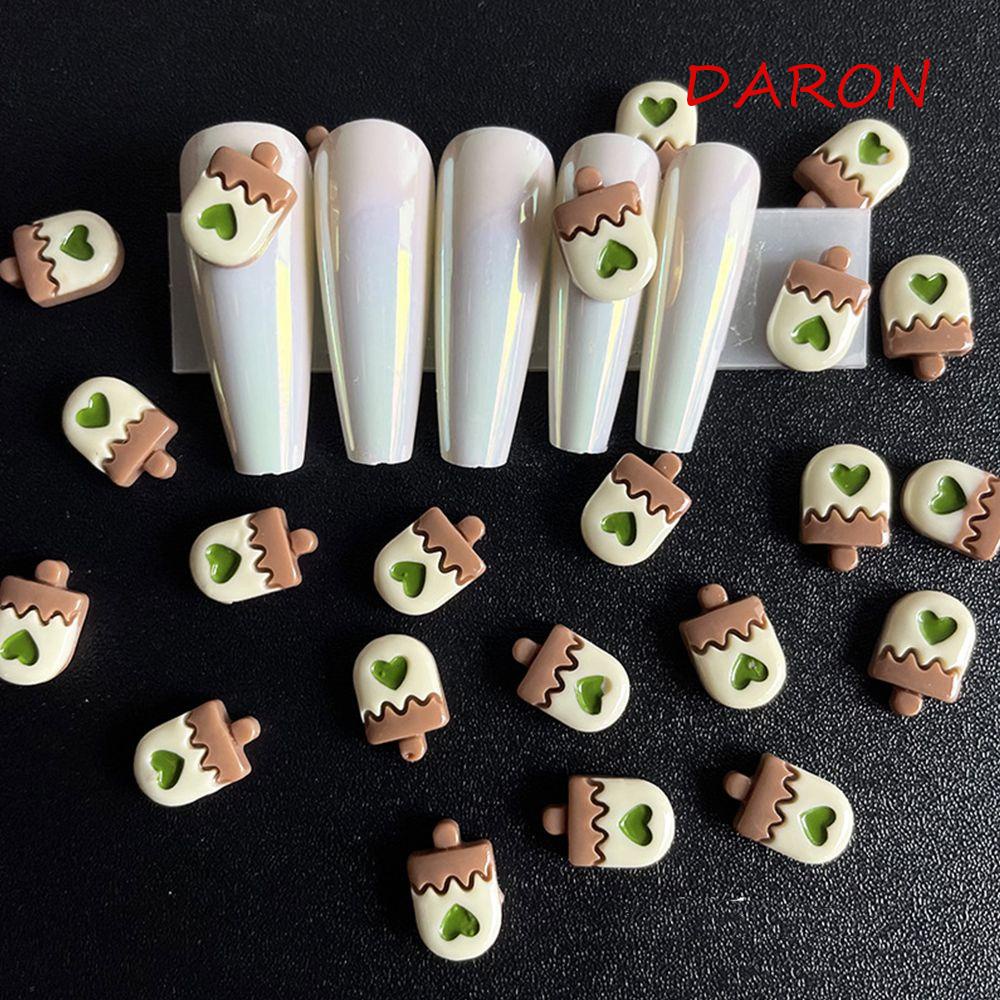 DARON Phụ Kiện Trang Trí Móng Tay 3D DIY Hình Gấu Stella Lou Lena Belle