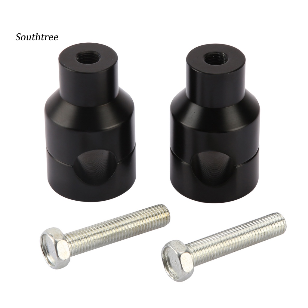 Bộ 2 Kẹp Cố Định Tay Lái Xe Máy Màu Đen Chống Oxy Hóa Kích Thước Nhỏ Gọn 25mm