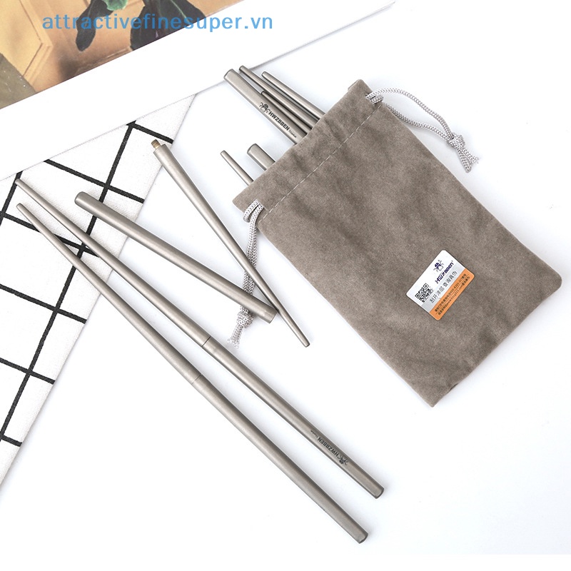 Bộ Dụng Cụ Bàn Ăn Bằng Titan Có Thể Gấp Gọn Tiện Dụng Mang Theo Du Lịch Cắm Trại