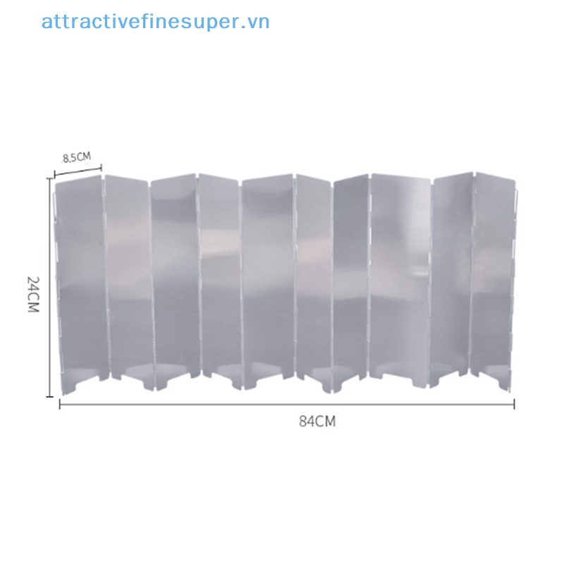 Set 10 Tấm Chắn Gió Cho Bếp Ga Có Thể Gấp Gọn Tiện Dụng Khi Đi Cắm Trại Hot!