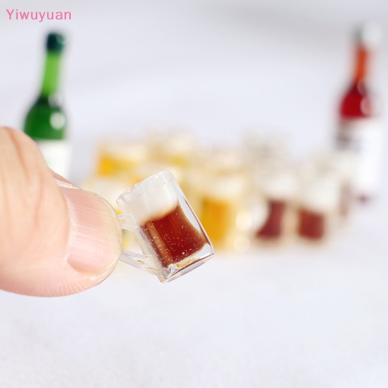 2 Mô Hình Chai Bia Mini Trang Trí Nhà Búp Bê Mới