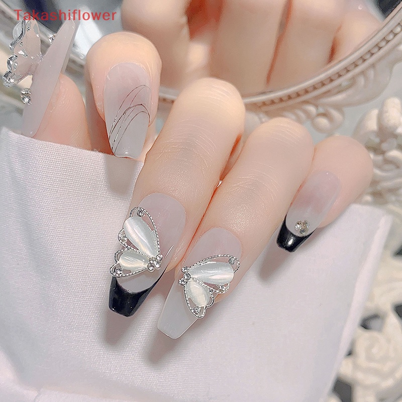 Phụ Kiện Đá Opal Hình Bướm Dùng Trang Trí Móng Tay DIY Thời Trang