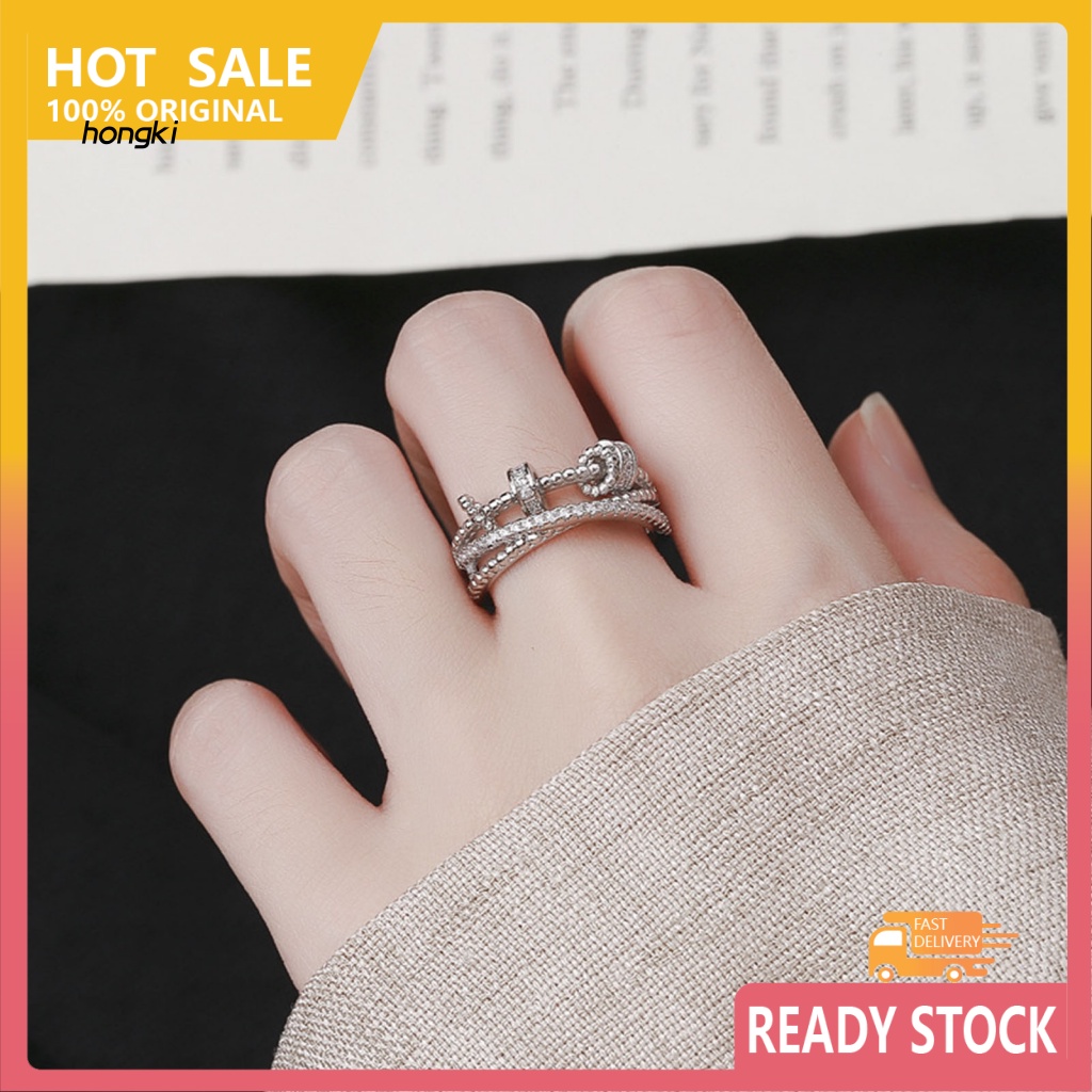 Nhẫn XoắN ỐC ĐíNh Kim Cương Giả GiúP GiảM Stress