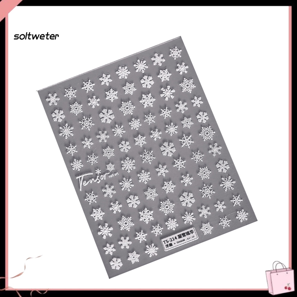 Miếng Dán Họa Tiết Hoa Hồng Dập Nổi 5D Nhiều Hình Dạng Không Phai Màu Trang Trí Móng Tay