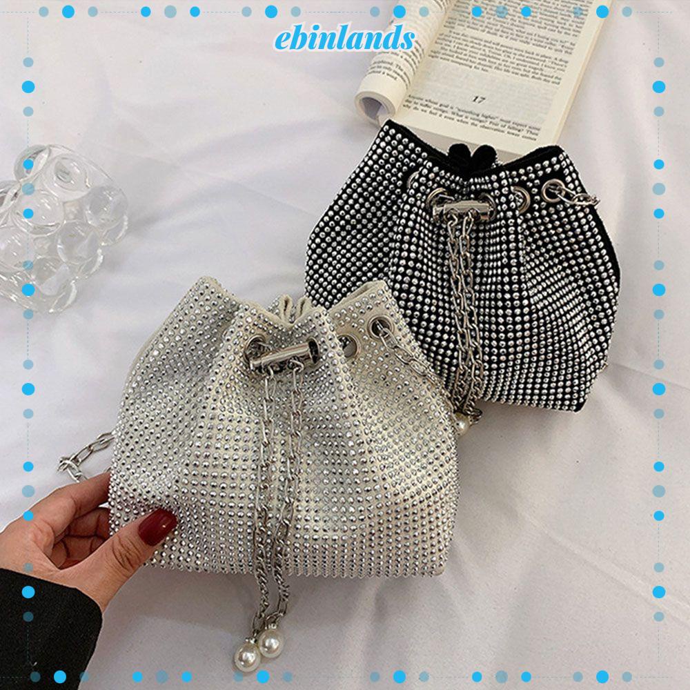 EBINLANDS Túi Đeo Chéo Đính Đá Lấp Lánh