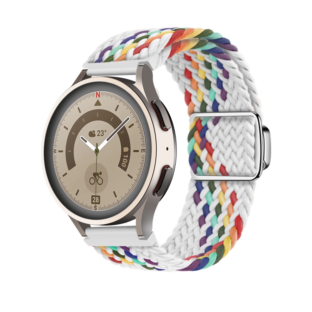 Dây Đeo Nylon 20mm 22mm Cho Đồng Hồ Thông Minh Samsung Galaxy Watch 4 3 6 5 Pro Classic Active 2 Huawei 4 GT 2 3