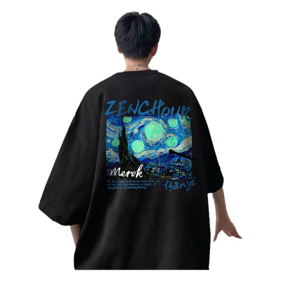 Áo Thun Nam Tay Ngắn In Hình Cá Tính