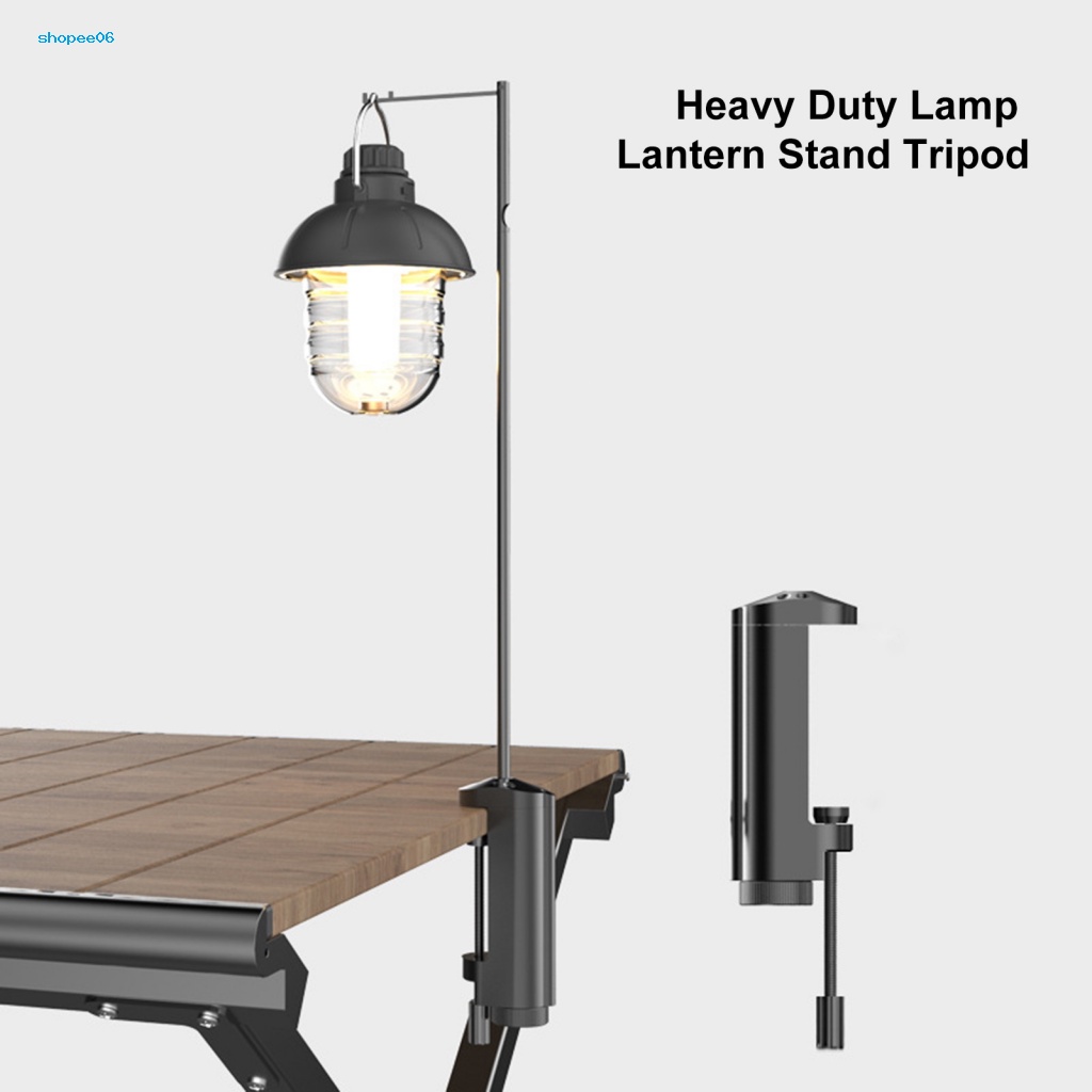 Giá Đỡ Đèn Lồng 1 / 4 Bằng Hợp Kim Nhôm Thiết Kế Nhỏ Gọn Tiện Dụng Cho Cắm Trại