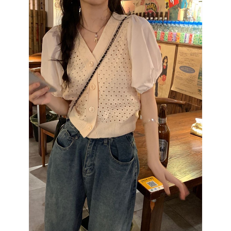 Áo Sơ Mi Tay Ngắn Dáng Rộng Phong Cách Retro Thời Trang Mùa Thu Dành Cho Nữ