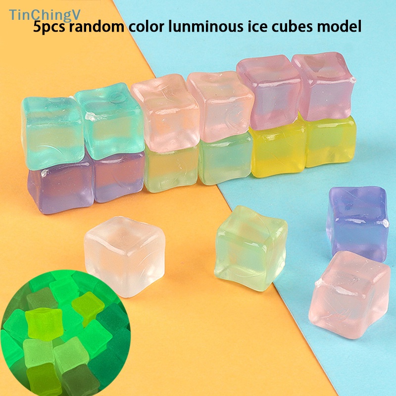 [TinChingV] Set 5 Viên Đá Phát Sáng Mini Trang Trí Mô Hình DIY