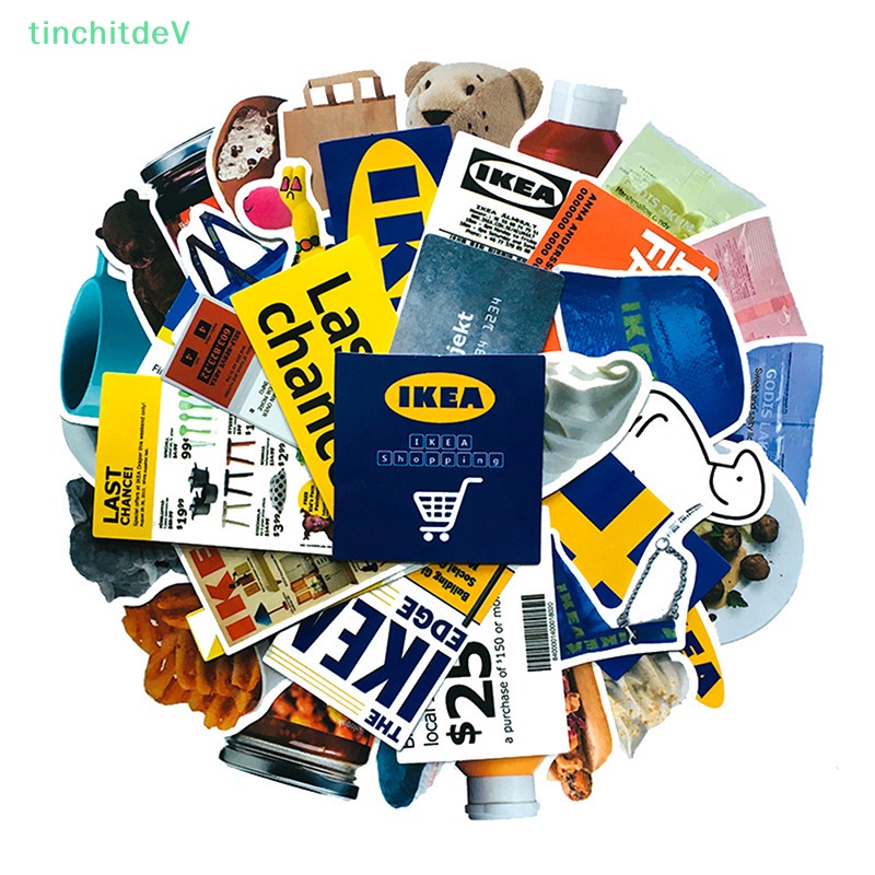 [TinchitdeV] Set 40 Miếng Dán Trang Trí Laptop Hành Lý Xe Hơi Vui Nhộn