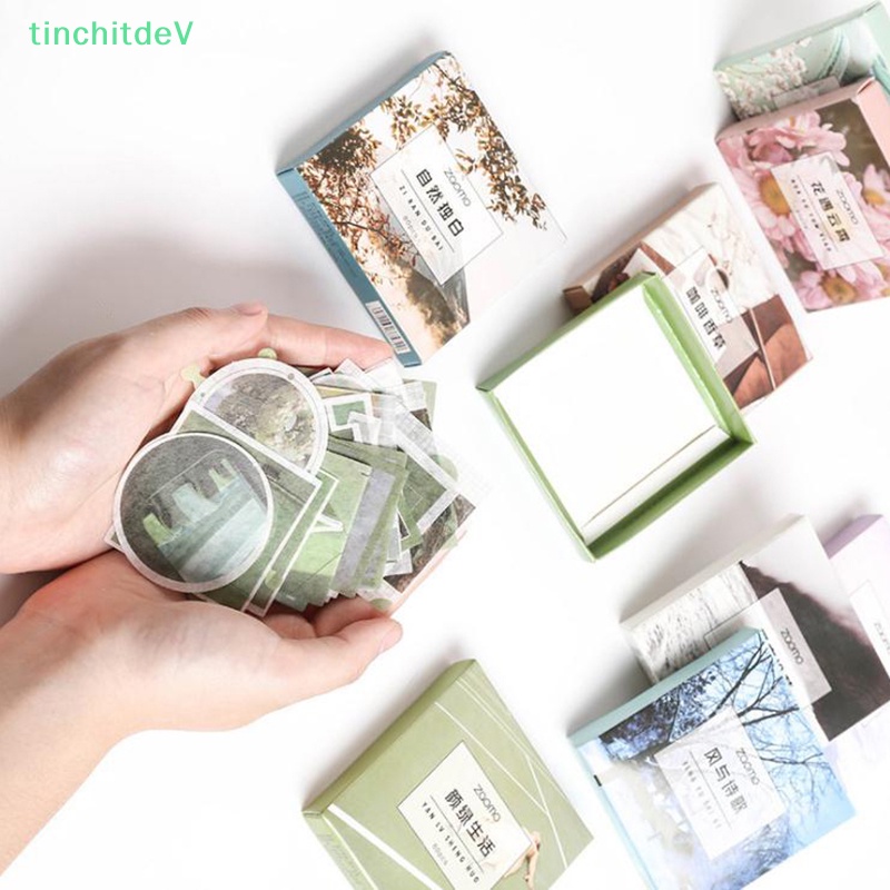 Hộp 80 Miếng Dán Trang Trí Sổ Tay / Nhật Ký DIY