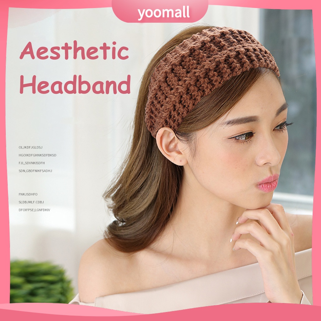 Băng Đô Bện Dây Màu Trơn Thân Thiện Với Làn Da Dành Cho Nữ