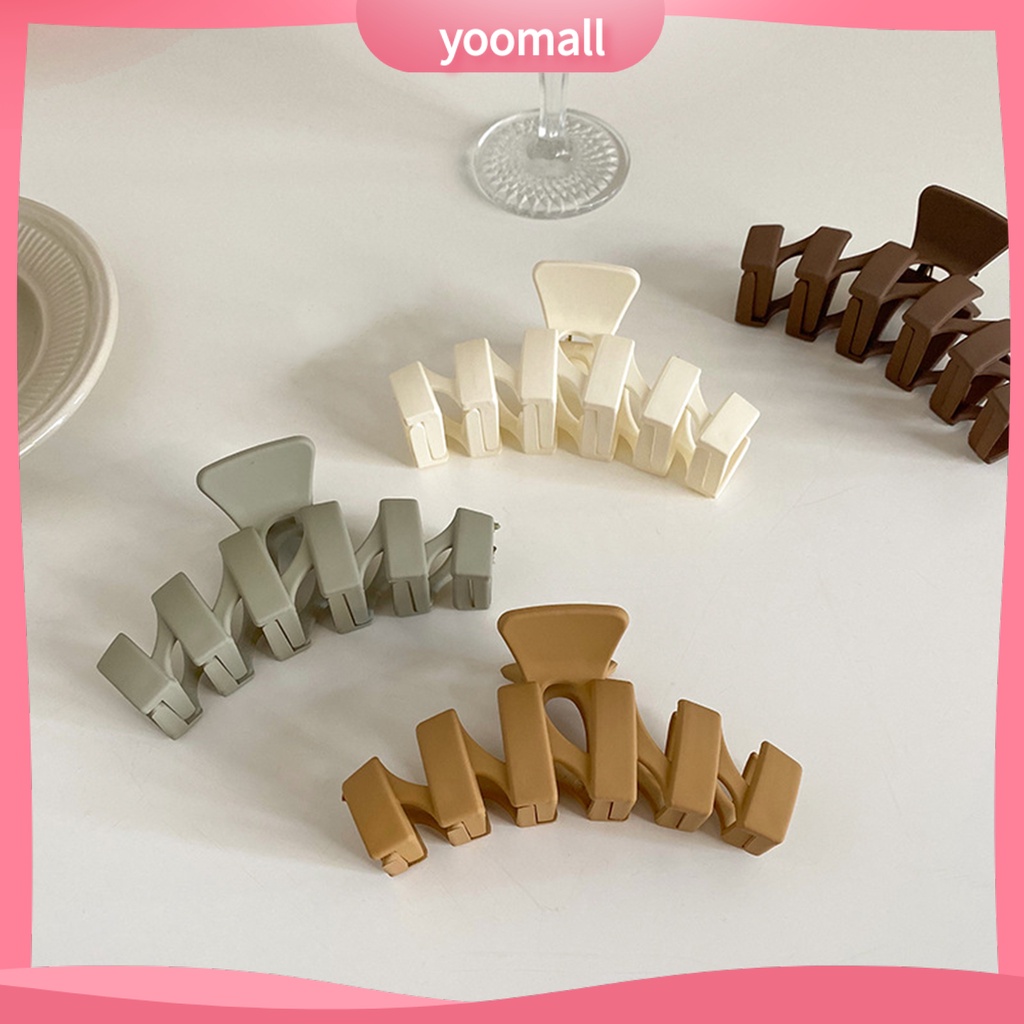 Kẹp Tóc Đuôi Ngựa Bằng Nhựa Màu Sắc Đơn Giản