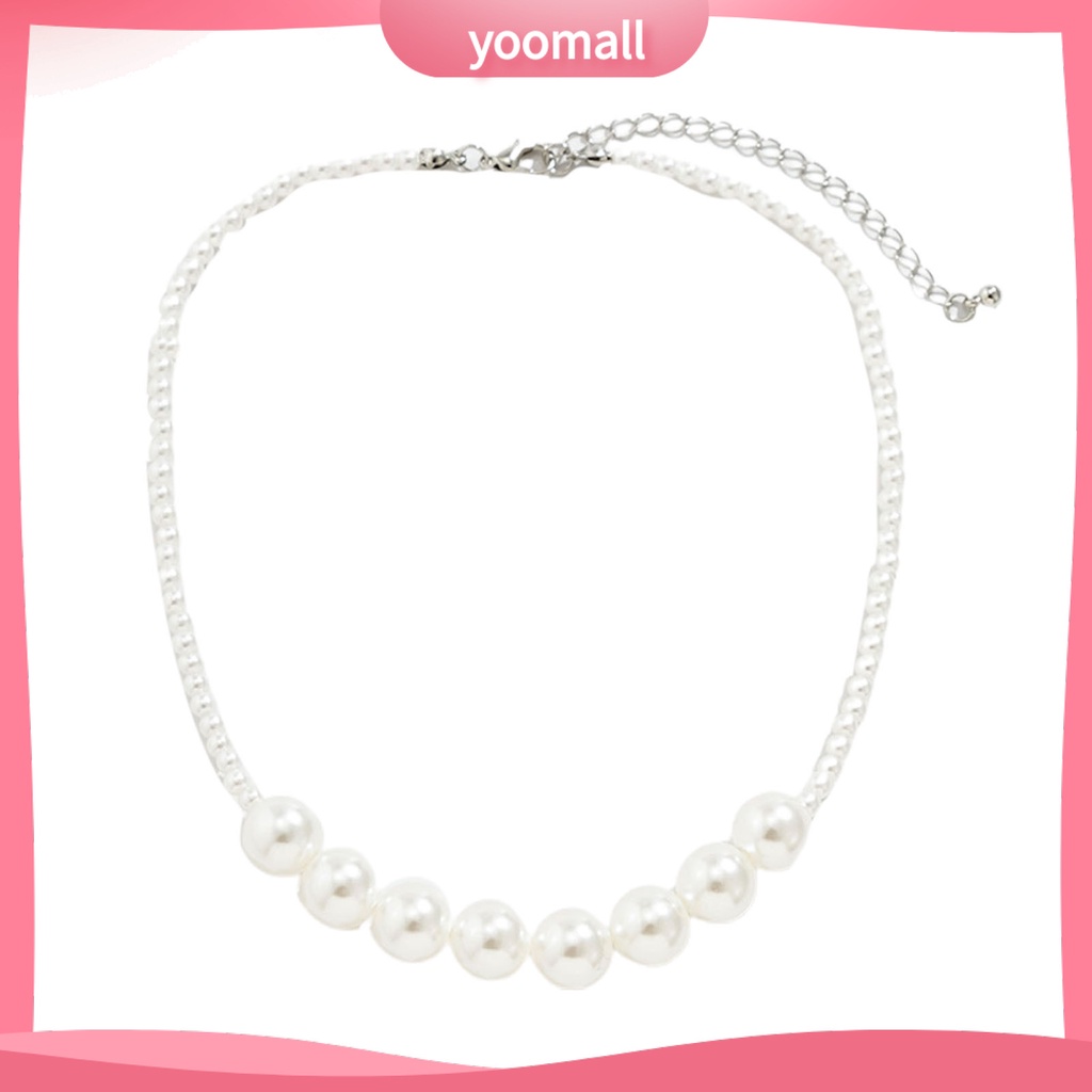 [YM] Vòng Cổ Choker Nhiều Lớp Mặt Ngọc Trai Tinh Tế Cho Cô Dâu