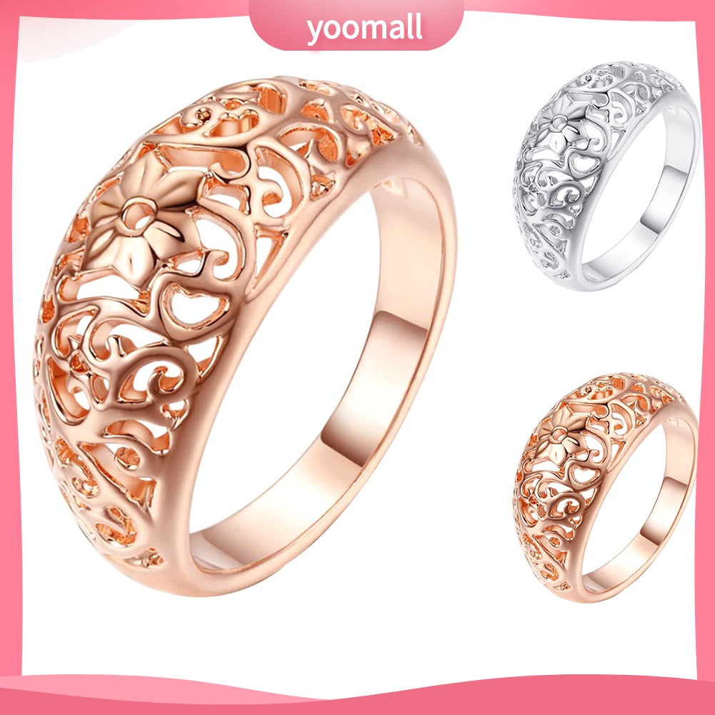 Nhẫn Đính Hôn Hình Hoa Thời Trang Cho Nữ