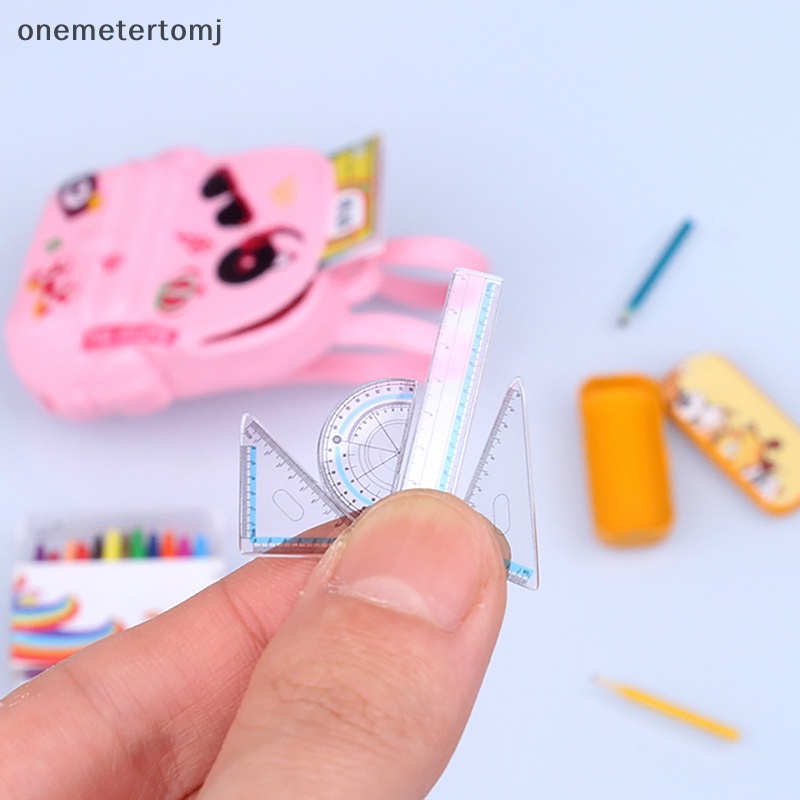 Mô Hình Thước Kẻ Mini Tỉ Lệ 1 / 12 Dùng Trang Trí Nhà Búp Bê