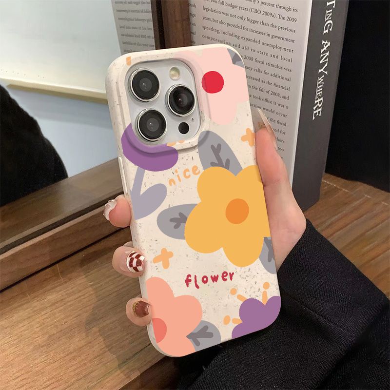 Ốp Điện Thoại Mềm Chống Sốc In Họa Tiết Hoa Vàng 13 Kiểu Đơn Giản Cho Iphone 11 7Plus 12 814Pro