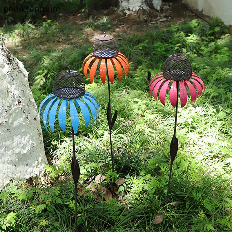 Bình Đựng Nước Bằng Kim Loại Hình Chú Chim Và Hoa Xinh Xắn Trang Trí Sân Vườn