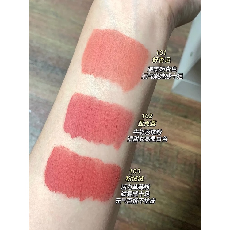 Son Môi Hyntoor Màu Đen Macaron Thiết Kế Vỏ Son Hình Thỏ Xinh Xắn