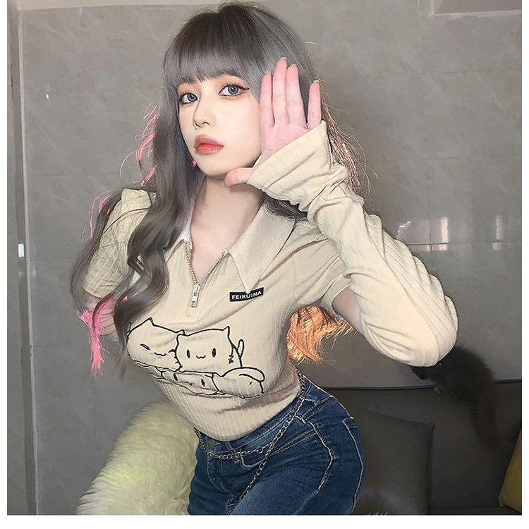 Cassie áo croptop áo croptop nữ Thiết kế ít người cao eo slim hottie ngắn áo khoác 2023 NEW JL1310