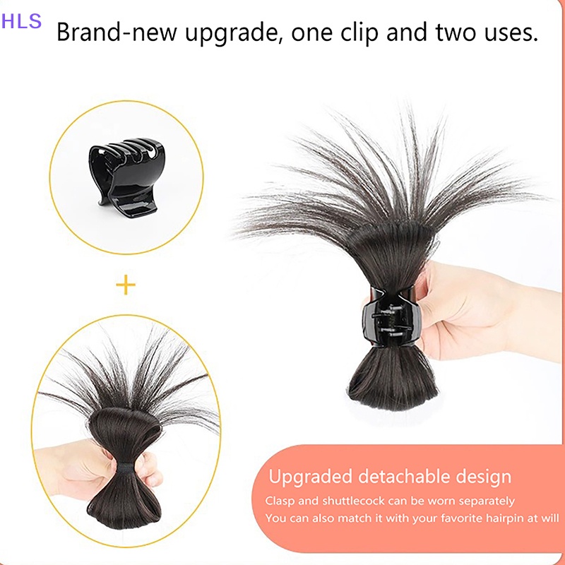 [HLS] Tóc Giả Nửa Đầu Lông Gà Có Thể Tháo Rời Sáng Tạo Và Cà Vạt Bằng Sợi Tổng Hợp Spicy Dành Cho Bạn Nữ