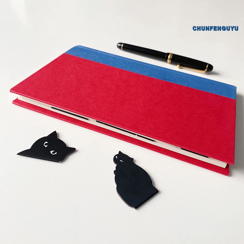 Bộ 6 Bookmark Hình Mèo Đen Dễ Thương