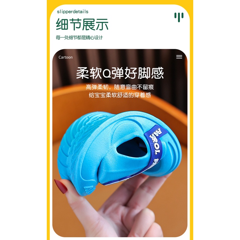 Dép Sandal Đế Mềm Họa Tiết Hoạt Hình Thời Trang Mùa Hè Cho Bé Trai