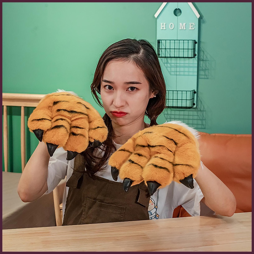 1 Đôi Găng Tay Hình Móng Vuốt Động Vật Hoạt Hình Cho Bé