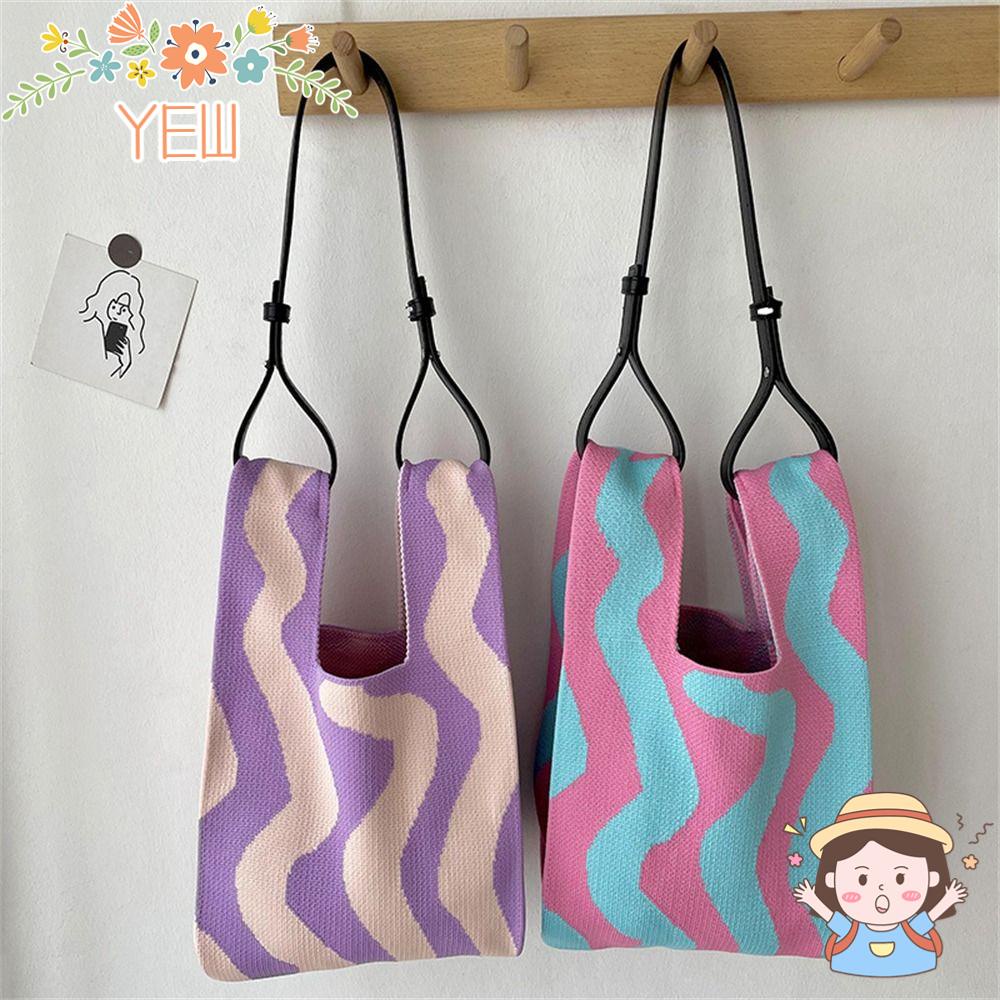 Túi Tote Đan Len Thủ Công Thiết Kế Nhỏ Nhắn Thời Trang Xinh Xắn